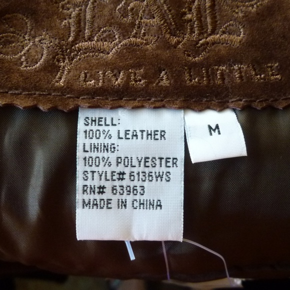 Live A Little - 100% Leather Swing Jacket - Picture 8 of 8